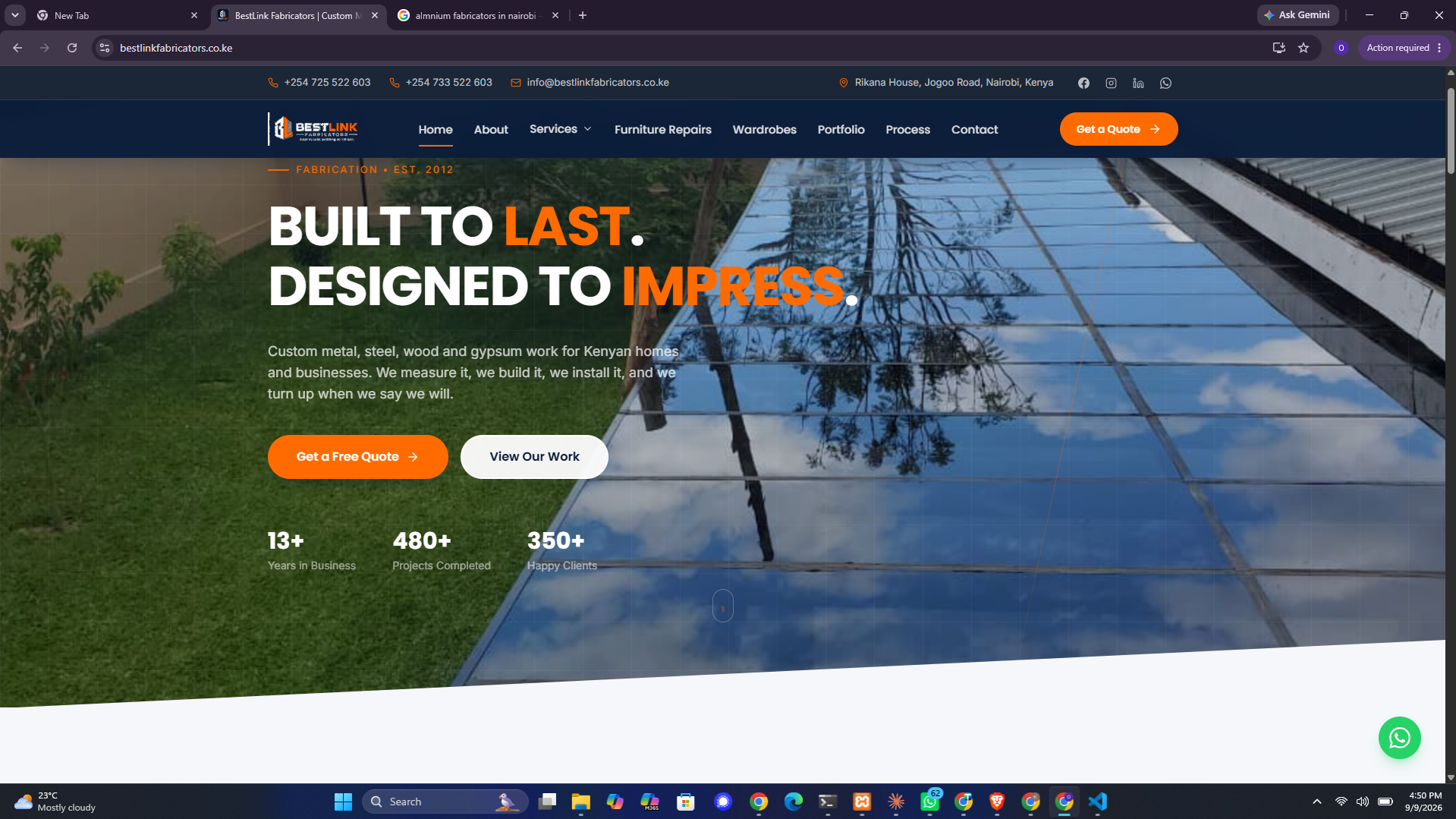 BestLink Fabricators Website